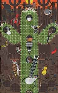 Love from Above Needlepoint Canvas (small) - The Charley Harper Gallery
