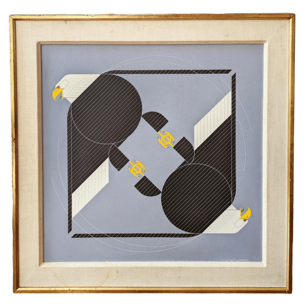 Nuptial Flight Acrylic Painting The Charley Harper Gallery