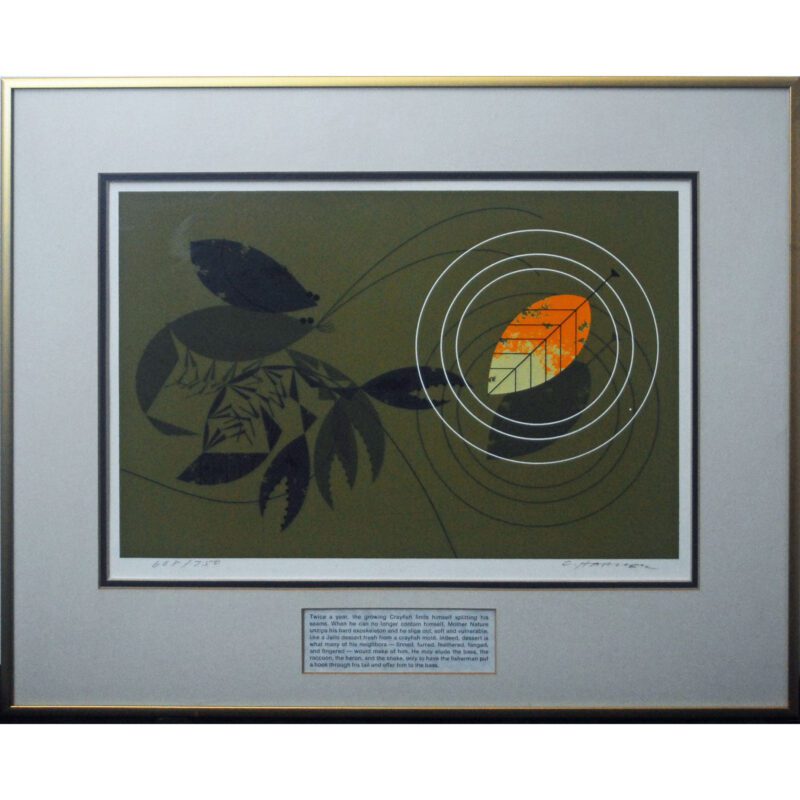 Crayfish Molting signed serigraph
