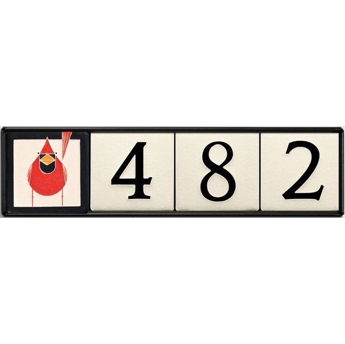 4x4 House Number Frame and Tiles