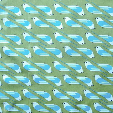 Bluebird poplin fabric design