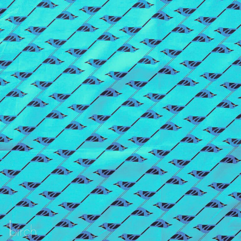 Monteverde Rainforest Collection: Bluebird Stagger - The Charley Harper