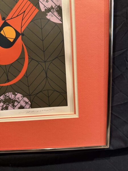 Redbirds & Rosebuds #1282 Hand signed serigraph - Image 7